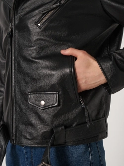 Косуха из натуральной кожи байкерская куртка