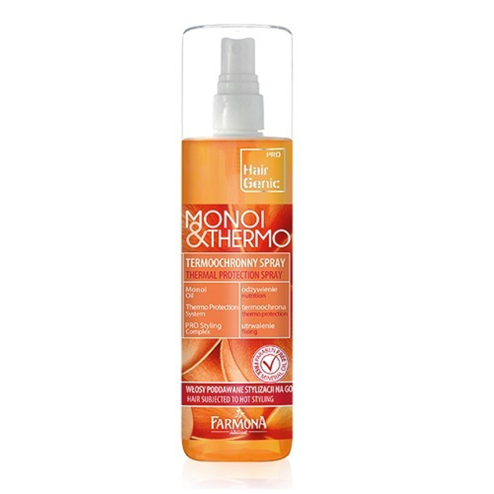Спрей для волос защитный с маслом гардении Farmona Hair Genc Monoi+Thermo 200мл