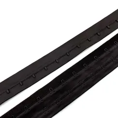 Крючки на ленте двухрядные шоколад