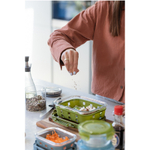 Контейнер для запекания, хранения и переноски продуктов в чехле smart solutions, 1050 мл, зеленый