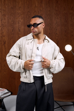 Куртка Nothomme Blue Monte Bent Knife Sleeve Workwear Turn-down Collar Jacket "Dune White"