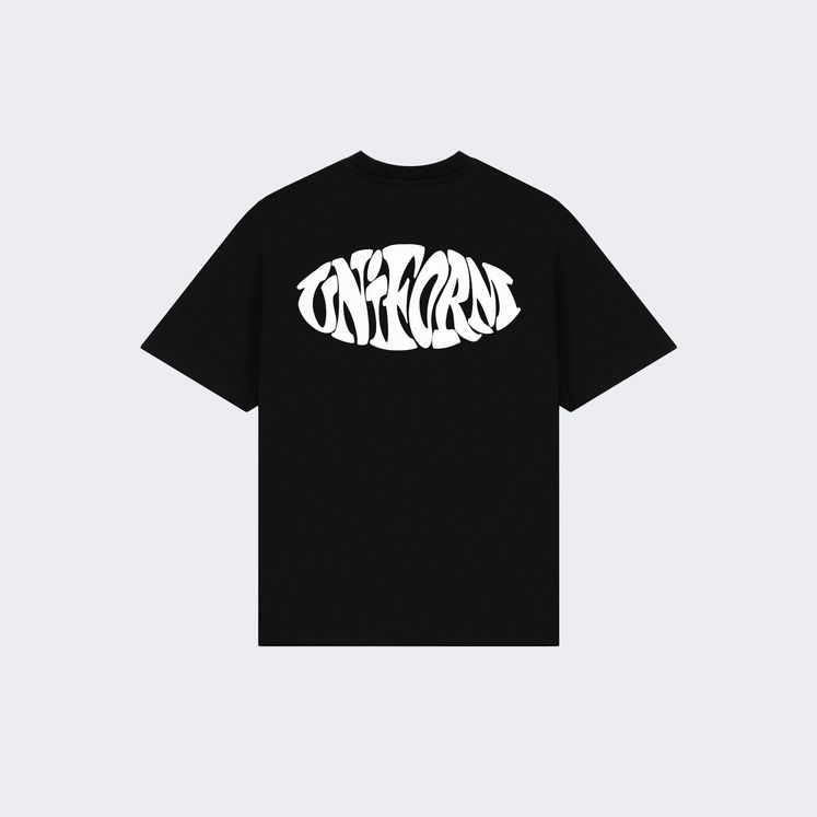 Футболка UNIFORM Heavy Stamp, черный/белый