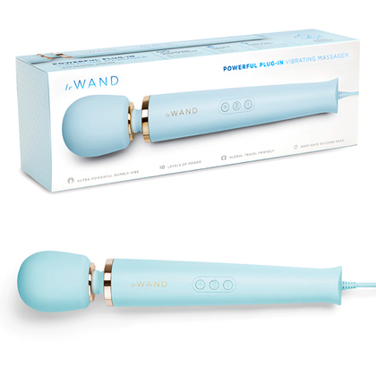 le WAND Sky Blue - Нежно-голубой проводной вибромассажер с 10-ю скоростями