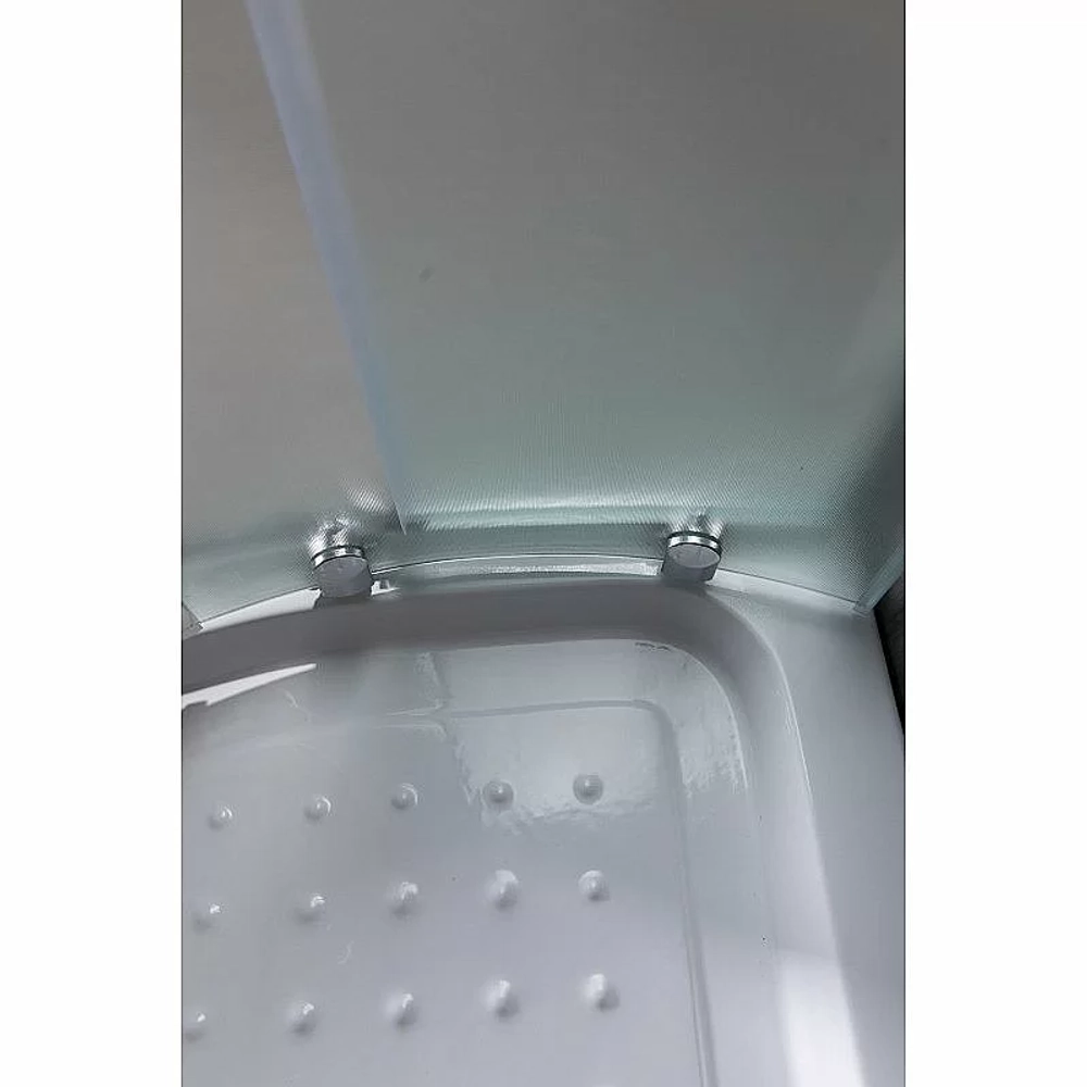 Душевой уголок Esbano ESR-8010 ESUGR8010 80х80 стекло рифленое, матовое/профиль хром