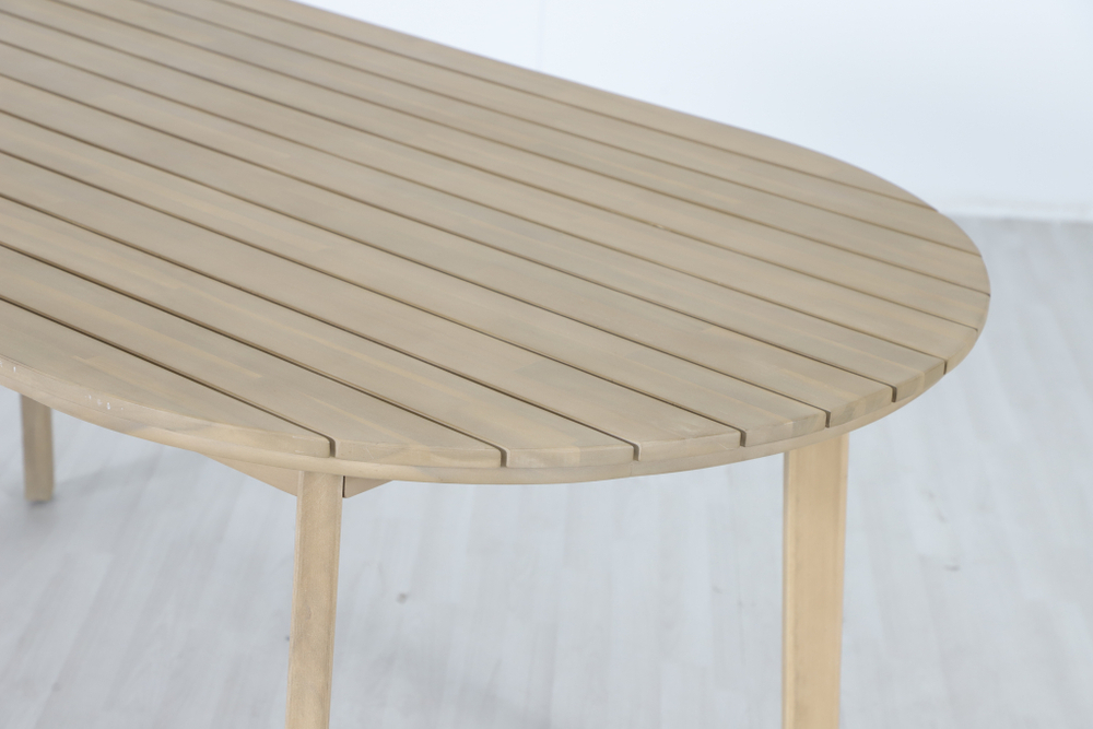 Стол деревянный обеденный Tagliamento Madrague, светлый тик