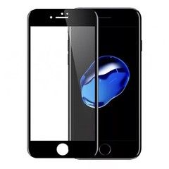 Защитное стекло 2.5D 9H Full Cover ANMAC + пленка задняя для iPhone 7 Plus, 8 Plus (Черная рамка)