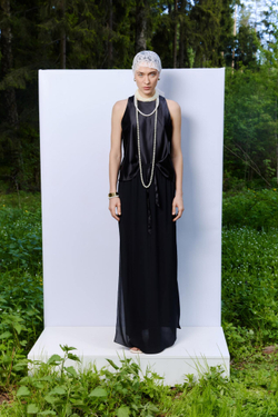 Юбка с разрезами