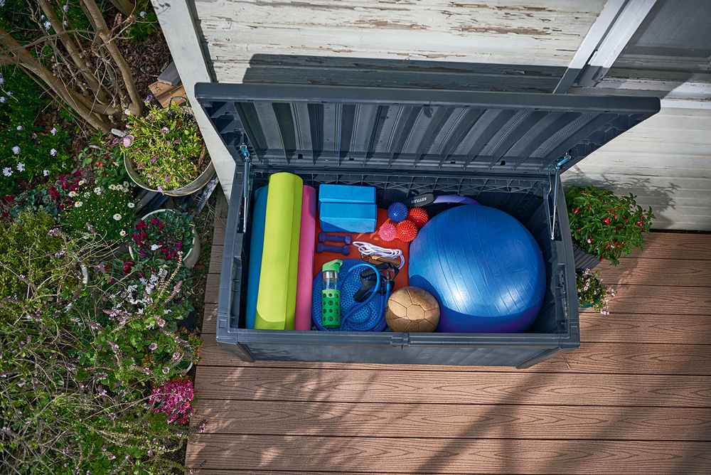 Пластиковый сундук Keter Borneo 416 л graphite