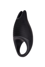 Чёрное эрекционное виброкольцо Erotist из силикона (Цвет: черный)