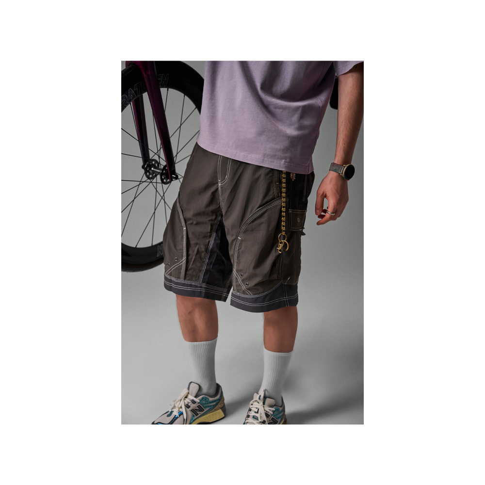 Шорты Nothomme Blue Workwear Shorts "Gray And Green Gray"