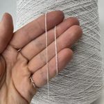 BURRO - Filati Color; 54% хлопок, 46% люрекс; 640м/100гр; col. 000903 Chiaccio, цвет: гипсовый белый