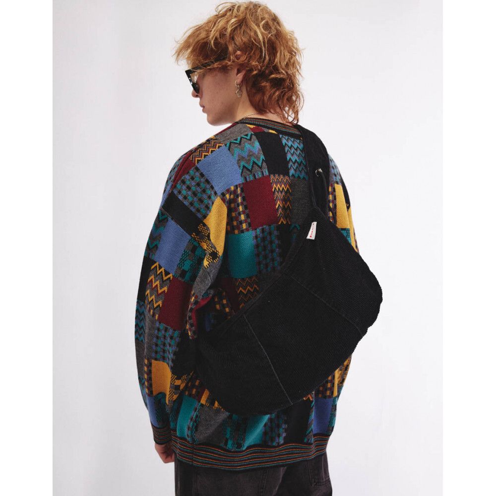 Сумка БИЧ Кросс-боди вельветовая черная