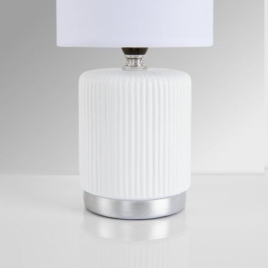 8178/1T COUNTY LN25 000 белый, керамика/текстиль Настольная лампа E14 1*40W 220V KAISA