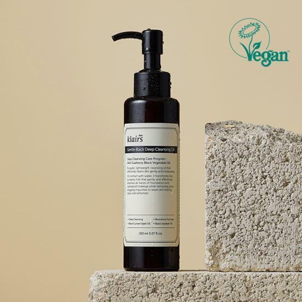 DEAR, KLAIRS Гидрофильное масло Gentle Black Deep Cleansing Oil (150 мл)