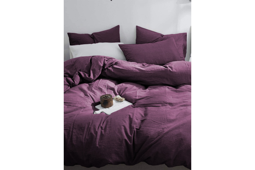 Постельное белье GoodNight Сатин Делюкс дуэт (с нав. 50х70) черника