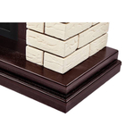 Каминокомплект: Очаг Electrolux EFP/P-2520LS N, портал Bricks 25 камень бежевый, шпон темный дуб