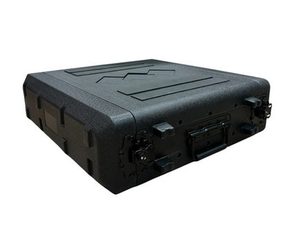 Короткий рэковый кейс 2 юнита 390мм LDPE +сумочка+ложемент в крышке| LDPE RACK2U390 | Внут. размеры 485*350*100мм