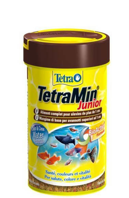 Корм для рыб TetraMin Junior, мелкие хлопья д/мальков от 1см 100 мл