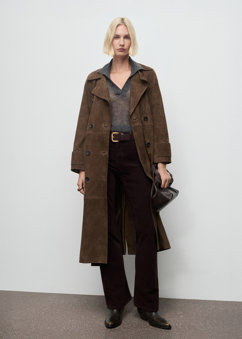 Бархатные джинсы flare