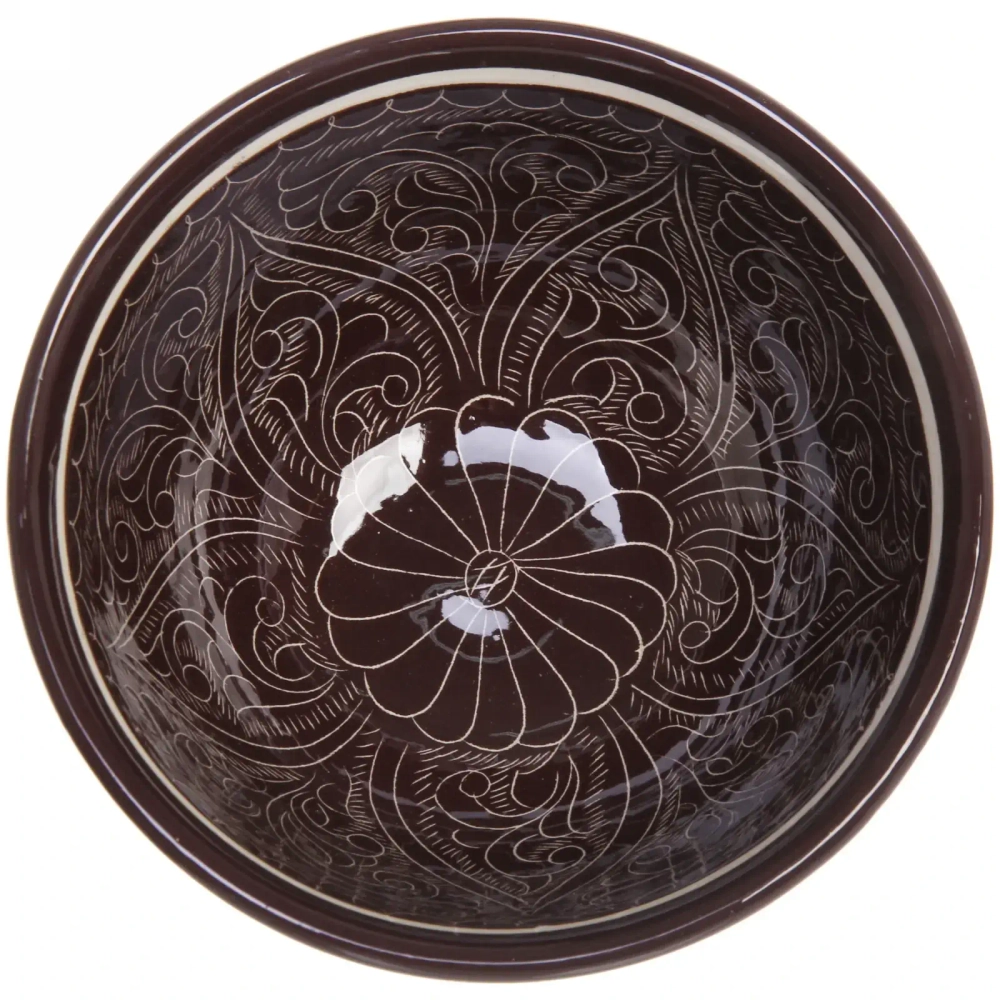 Коса средняя 15,5см коричневая Риштанская Керамика