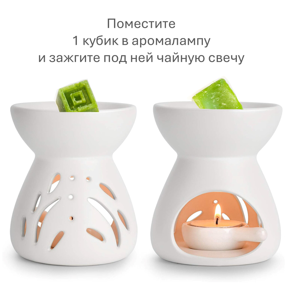 Медовый миндаль, кубики восковые для ароматизации, 10 штук