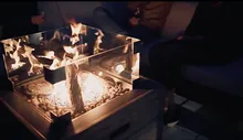 Уличный газовый камин Clifton Square Lime