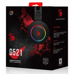 Гарнитура A4 Bloody G521 WHITE 2.3м мониторные USB оголовье