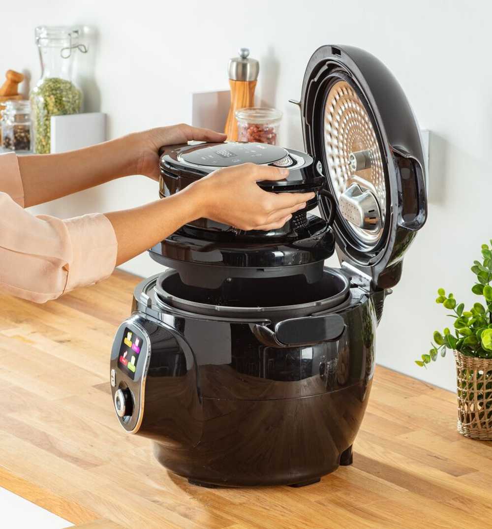 Мультиварка-скороварка Tefal Cook4me Touch CY912832 + насадка с функцией гриля EY150830