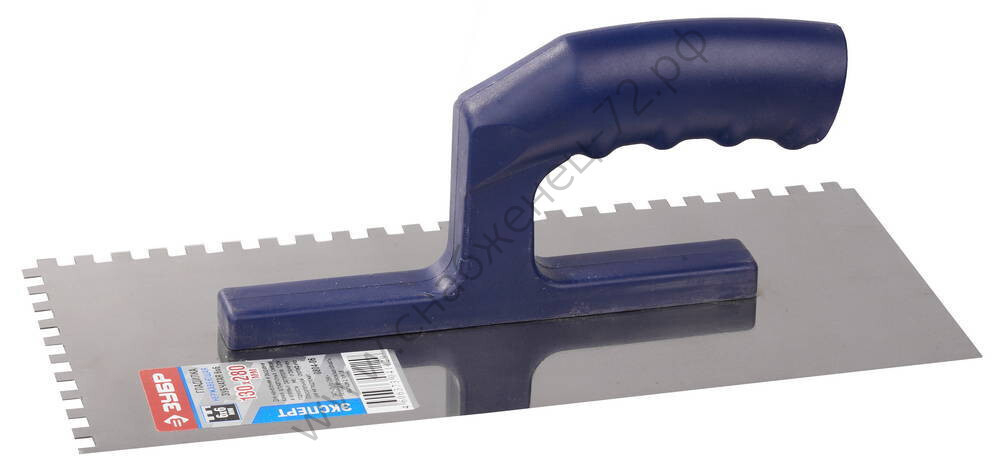 ЗУБР 130х280 мм, зуб 6х6 мм, Штукатурная гладилка, ПРОФЕССИОНАЛ (0804-06)