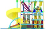 Детский игровой лабиринт «Кот в сапогах» 32,1 м² (7,3*4,4*2,9 м)