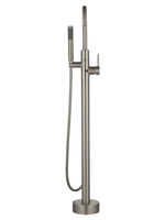 Смеситель для ванны напольного монтажа WONZON & WOGHAND STICK, Брашированный никель (WW-88649017-BN)