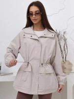 Ветровка удлиненная с капюшоном