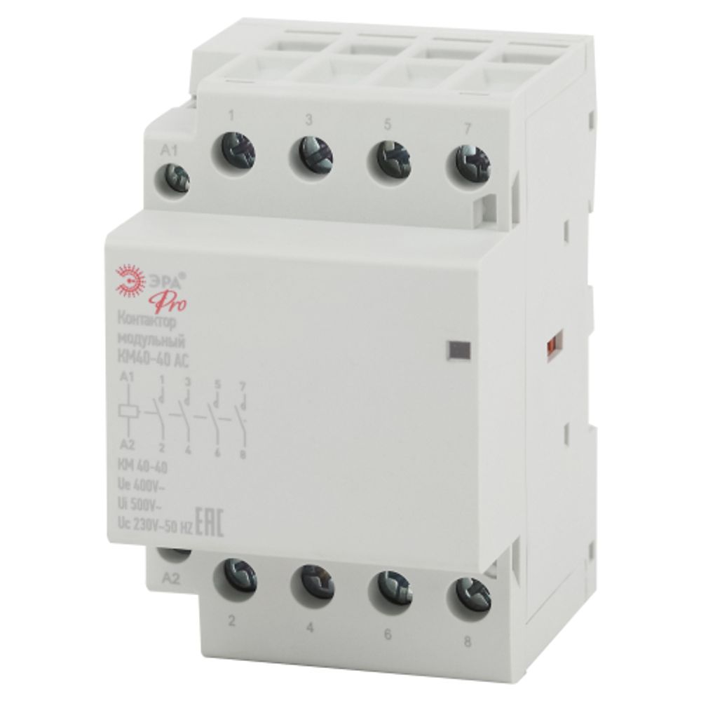 Контактор модульный ЭРА PRO NO-902-300 КМ40-40 AC | Контакторы модульные