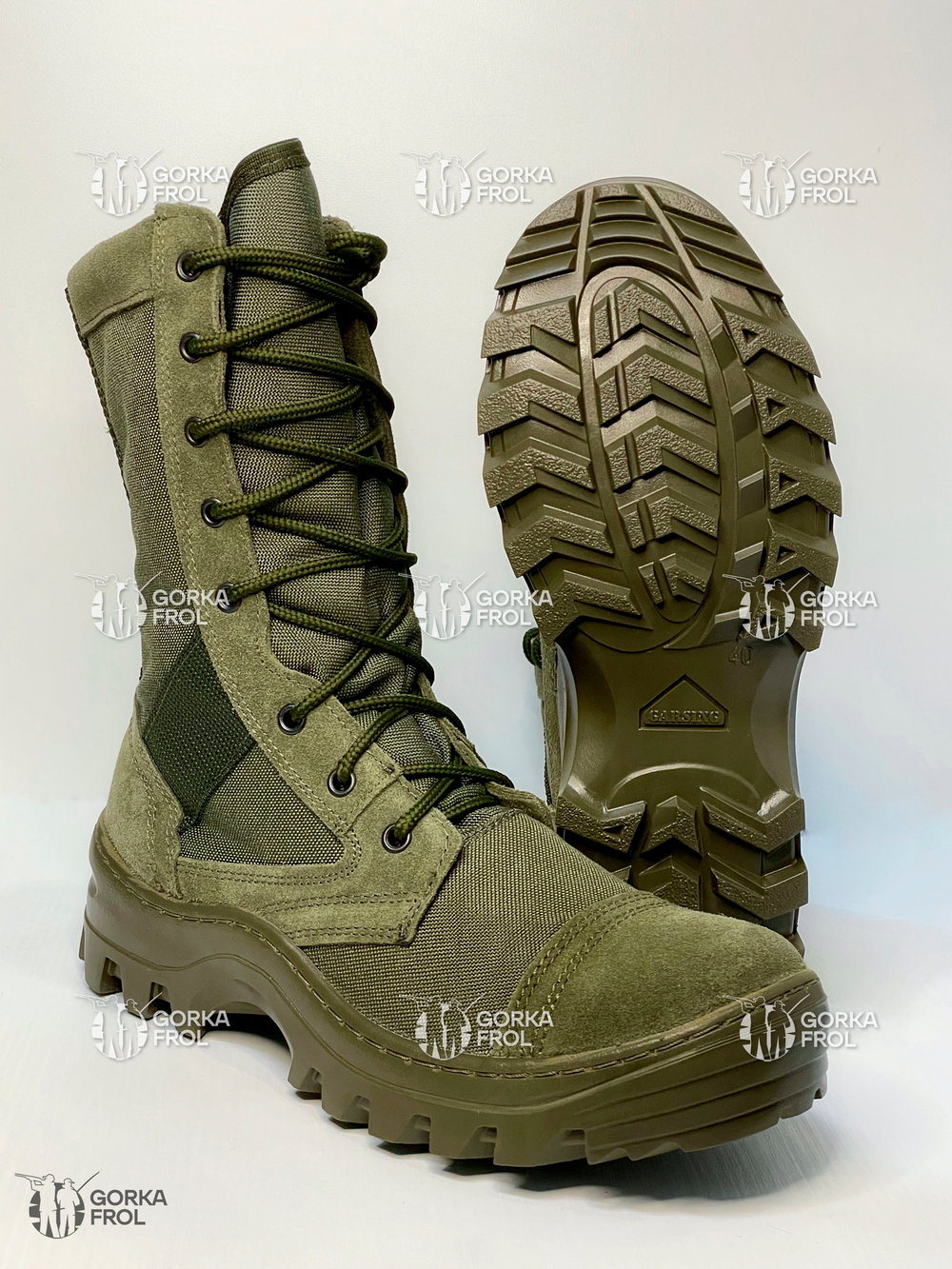 Ботинки с высокими берцами 35 О «RUSH OLIVA» – лёгкие