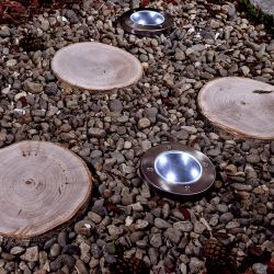 USL-F-171-PT130 INGROUND Садовый светильник на солнечной батарее. 4 светодиода. Белый свет. 1xАА Ni-Mh аккумулятор в-к. IP44. TM Uniel.