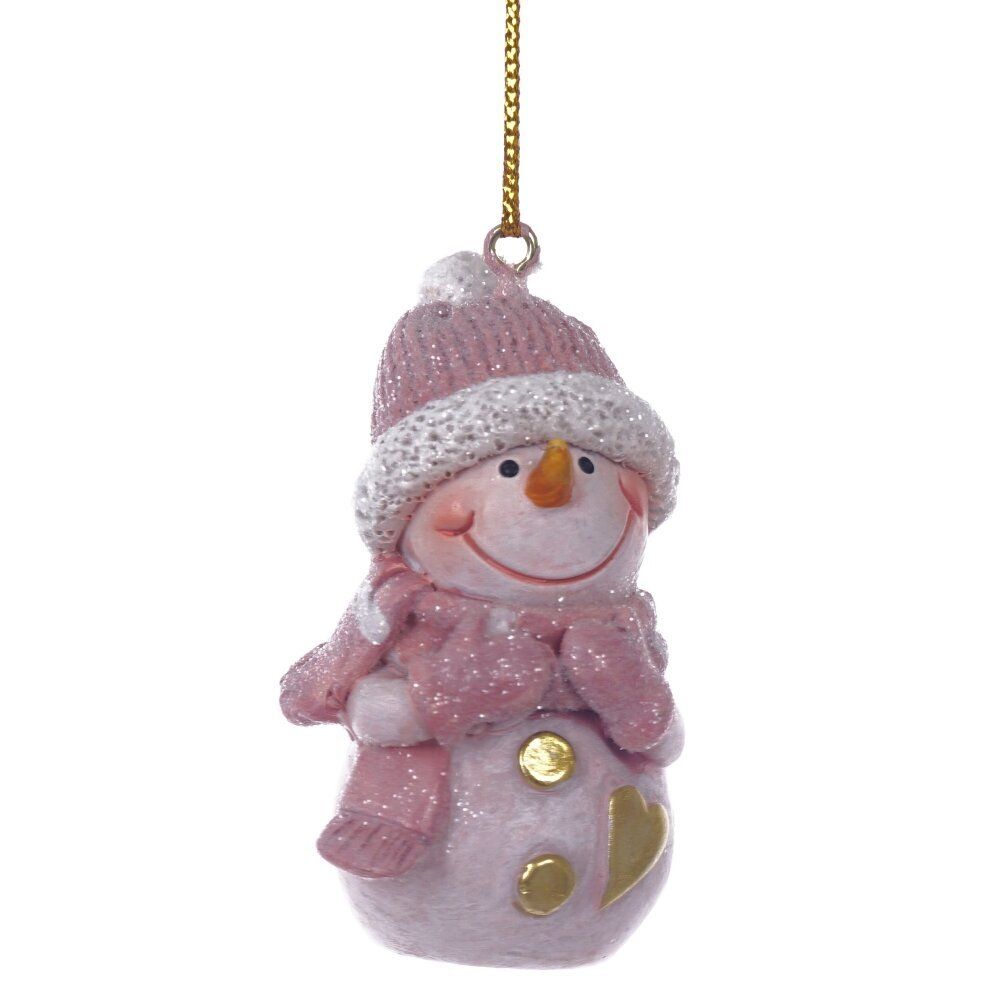 GAEM Фигурка декоративная подвесная "Снеговик", L4 W3 H6 см, 2в.