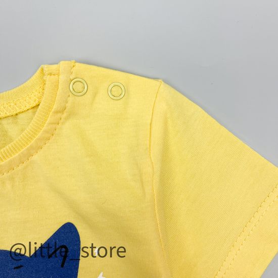 Футболка хлопковая "Папа-мой герой" солнечный желтый