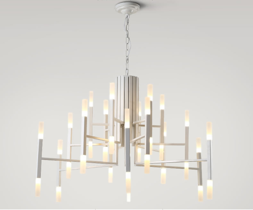 Pendant design lamp  THE LIGHT by Alma 36 lampshades (White)