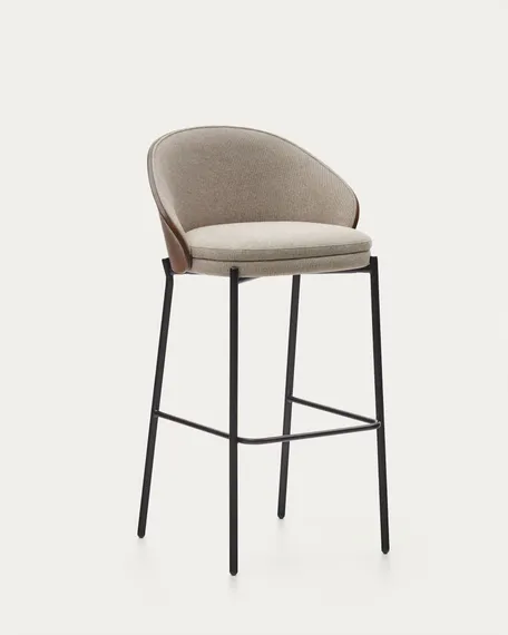 Барный стул Eamy светло-коричневый с отделкой орех