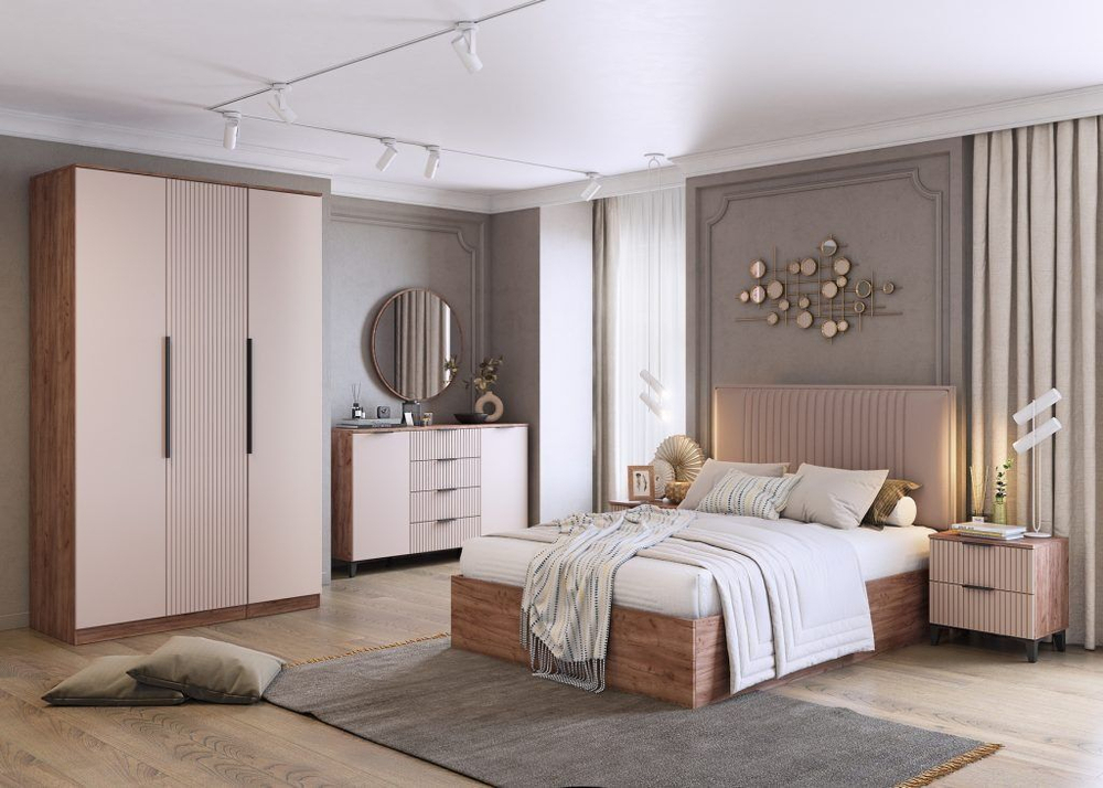 Комод для одежды с ящиками Белый, Кашемир 100х99х46 см