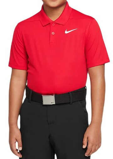 Футболка для мальчика теннисная Nike Dri-Fit Victory Golf Polo - красный