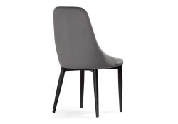 Стул на металлокаркасе Kora dark gray / black