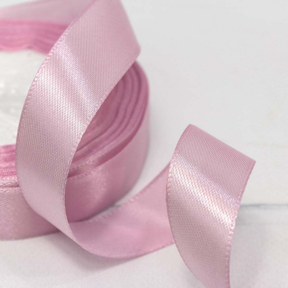 Лента Атласная 2см х 28м Сатин (Розовый)
