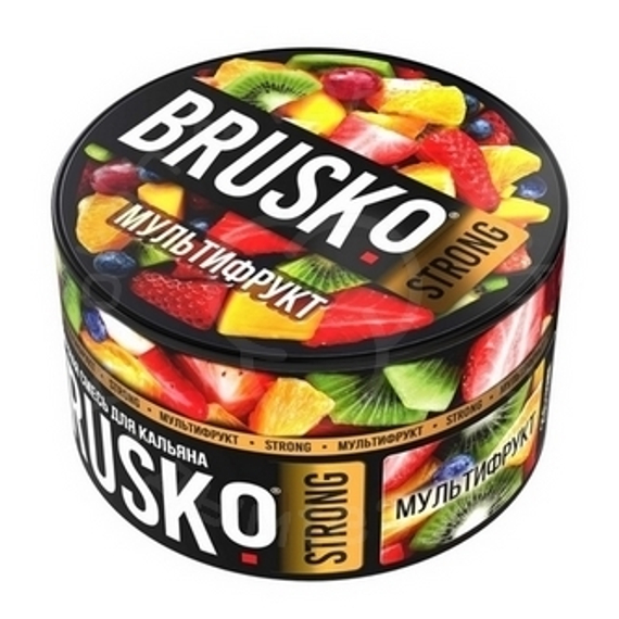 Бестабачная смесь для кальяна BRUSKO, 250 г, Мультифрукт, Strong (М)