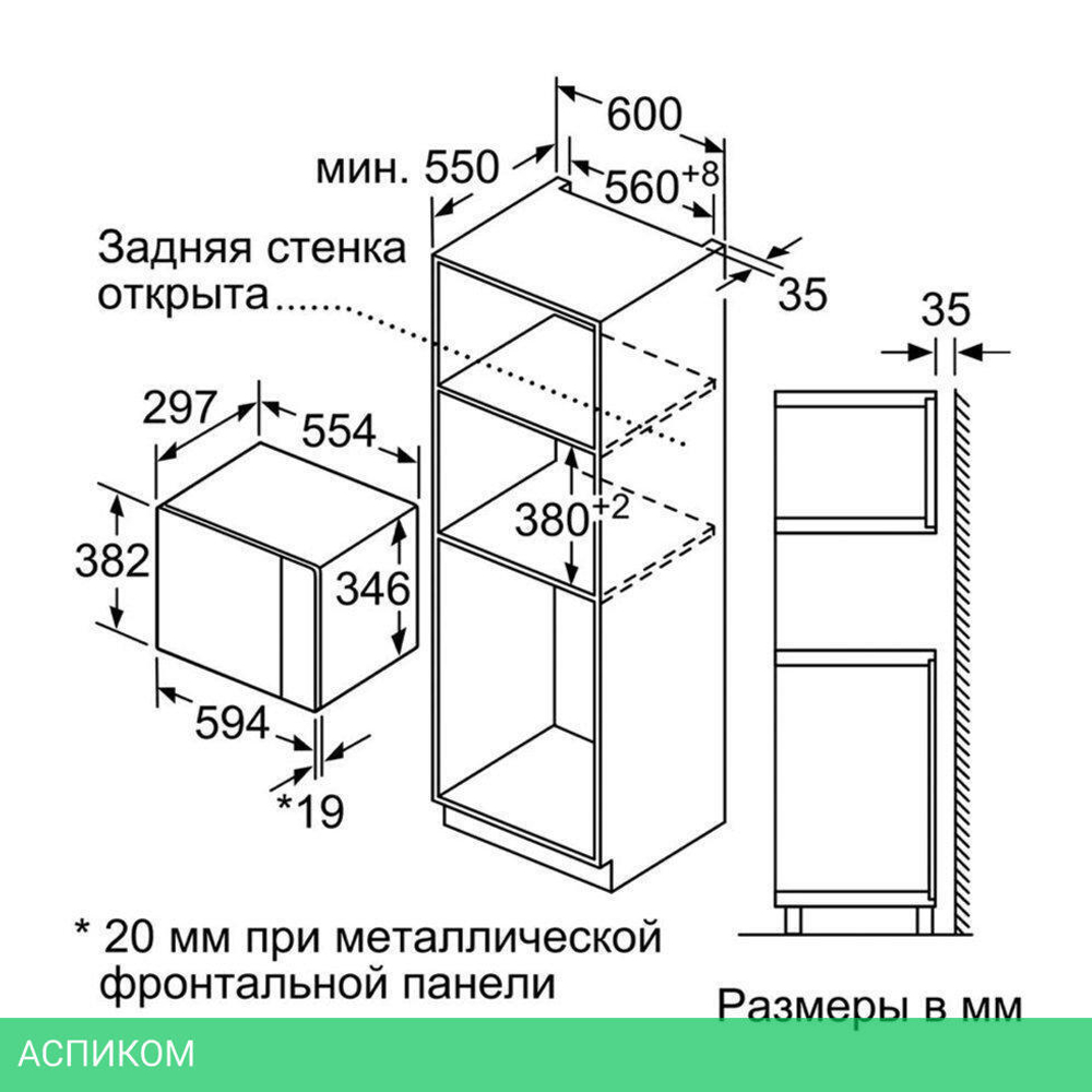 Микроволновая печь Bosch BFL524MW0