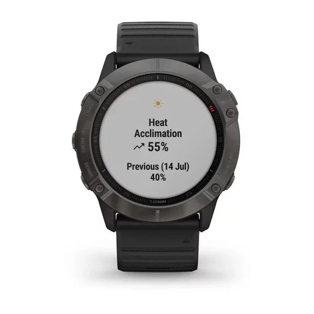 Смарт-часы Garmin Fenix 6X Sapphire, серый, 010-02157-11