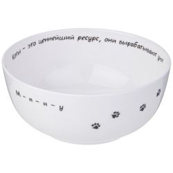 САЛАТНИК-ТАРЕЛКА СУПОВАЯ LEFARD "БЕРИ КОТА" 750 МЛ 15,5*6,5 СМ (КОР=36ШТ.)