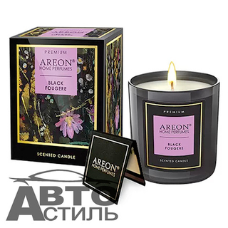 Ароматизатор Свеча ароматическая AREON Premium - Black Fougere/Черный фужер