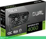 Видеокарта ASUS Dual GeForce RTX 4060 EVO OC Edition 8GB GDDR6 DUAL-RTX4060-O8G-EVO (90YV0JC7-M0NA00)