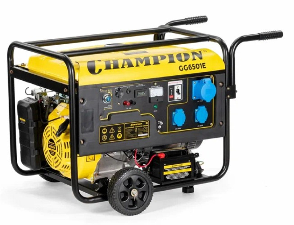 Генератор бензиновый CHAMPION GG6501Е+ATS с блоком АВР GG6501E